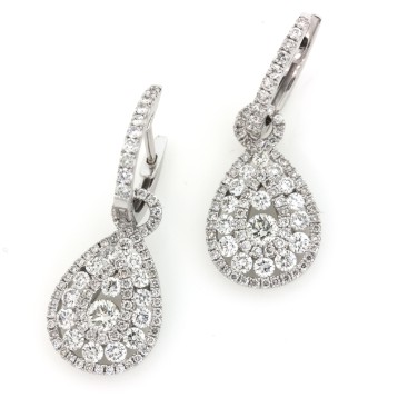 Pear Shape Drop Earrings